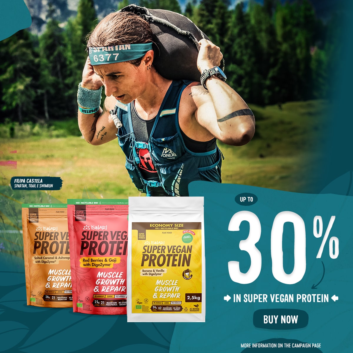 Até 30% Super Vegan Protein ND - UK